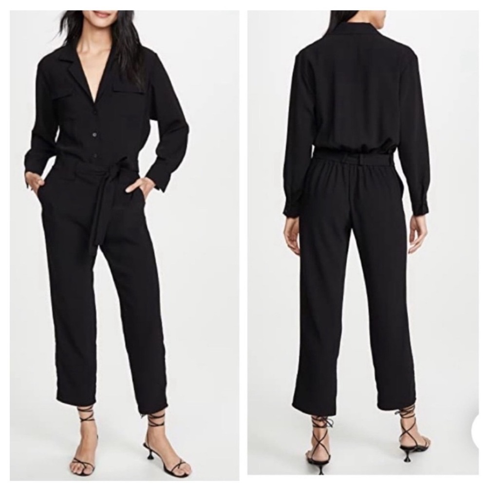 AMANDA UPRICHARD Micki Jumpsuit Black Size XS